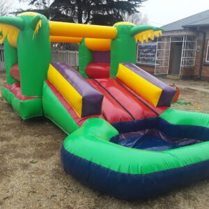 Jumping Castle - Palm with Slide + Pond