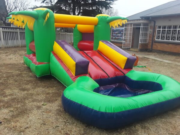 Jumping Castle - Palm with Slide + Pond